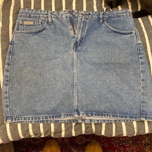 Calvin Klein I blue denim high waisted skirt
